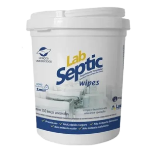 Labseptic Detergente e Desinfetante Wipes (com 150 lencos)